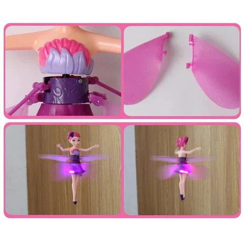 Girls Fairy Princess Doll Flying Aero craft Kids Toy