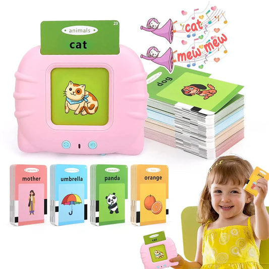 Education English Talking Flash Cards Learning Machine With Sound For Kids