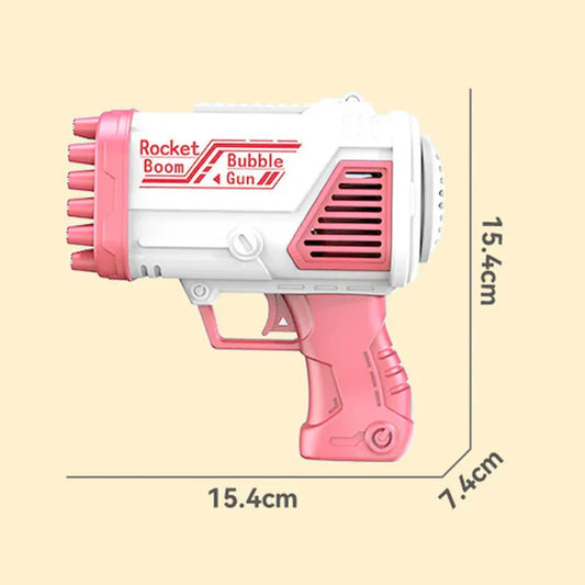 32-Hole Bubble Machine Gun Blaster – Automatic Bubble Maker for Endless Fun